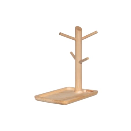 Stojak na biżuterię z bukowego drewna