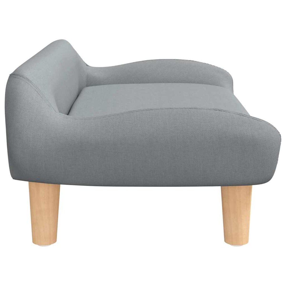 vidaXL Sofa dla dzieci, jasnoszara, 70x40x24 cm, obita tkaniną