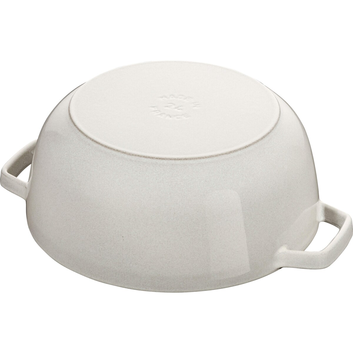 Garnek żeliwny okrągły snowflake Staub - Biały, 3.6 ltr