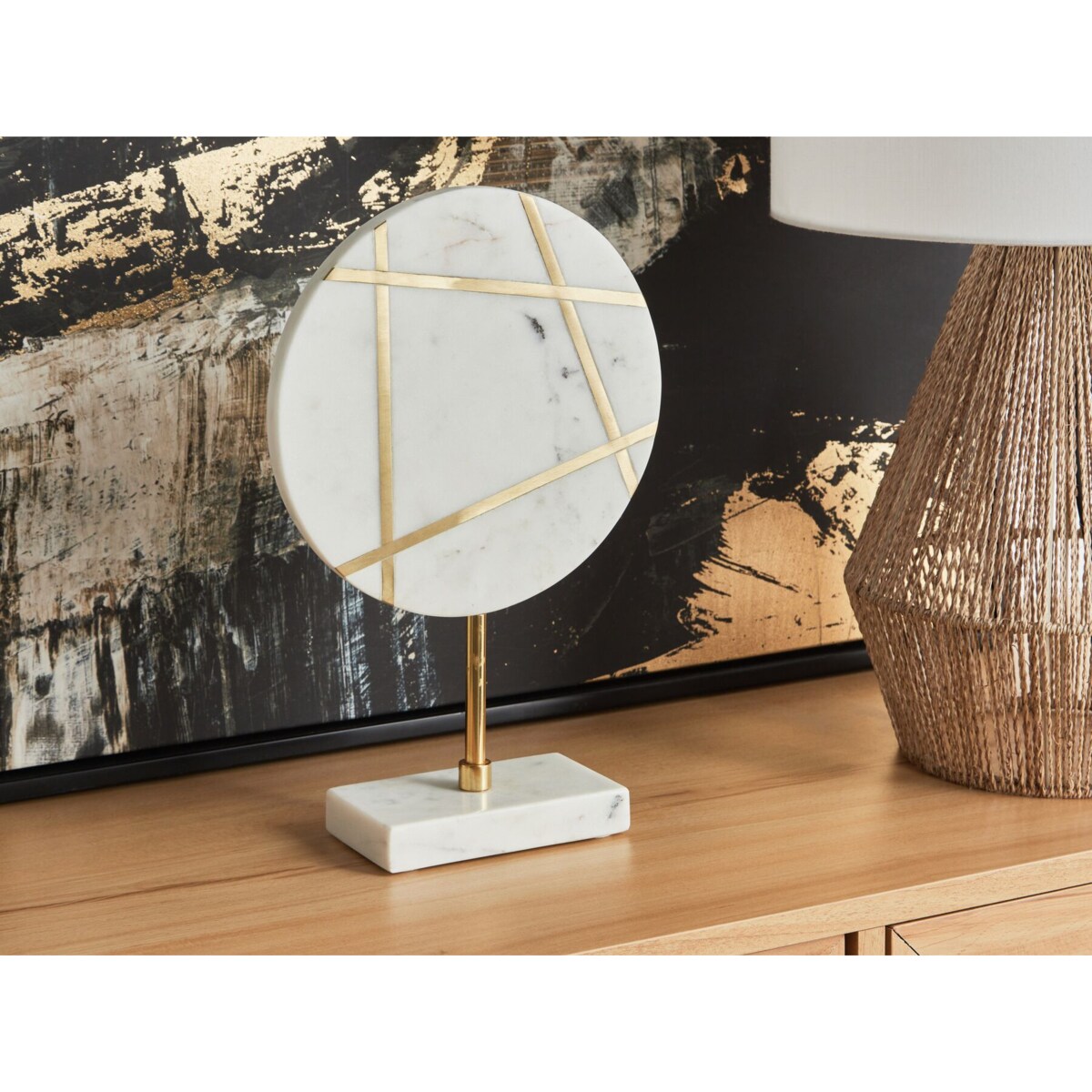 Dekoracyjna rzeźba marmurowa biała RETHIMNO