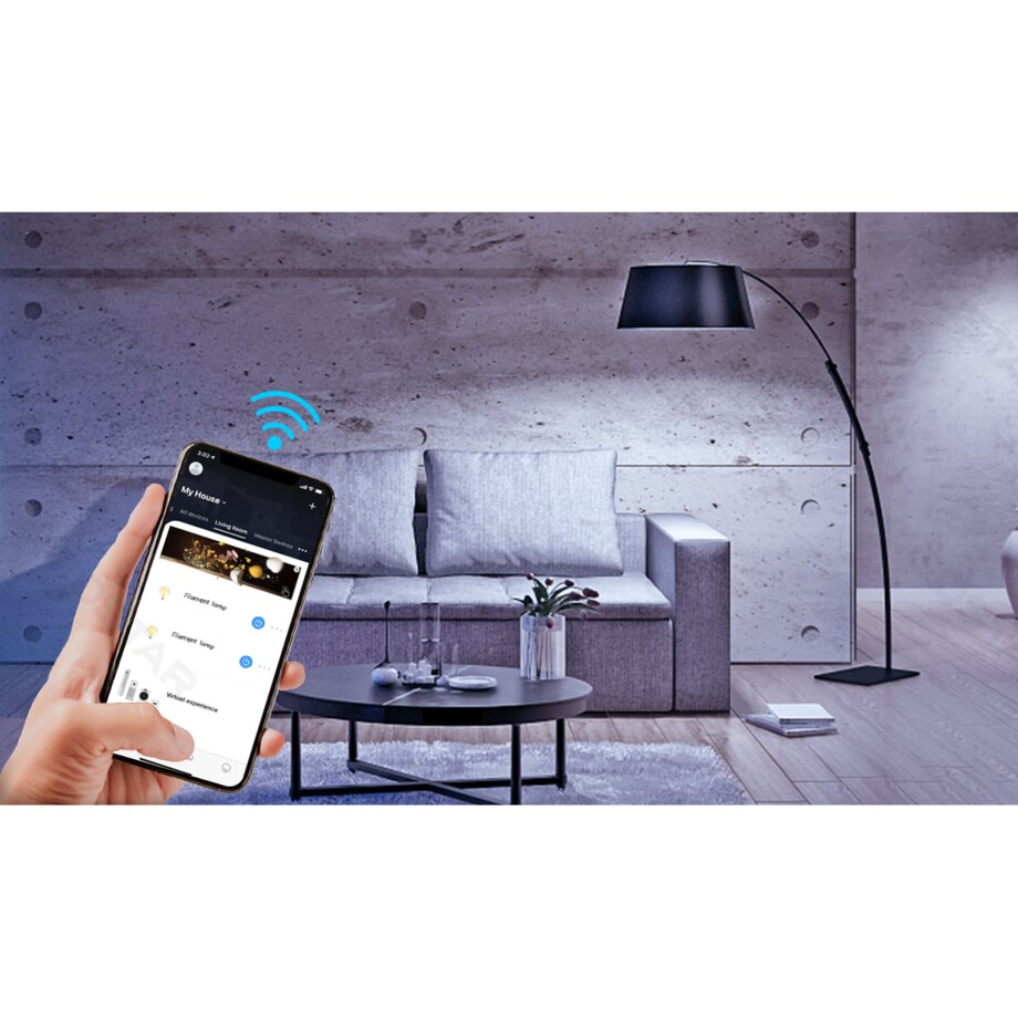 inteligentna żarówka bluetooth mesh g125 6w cct