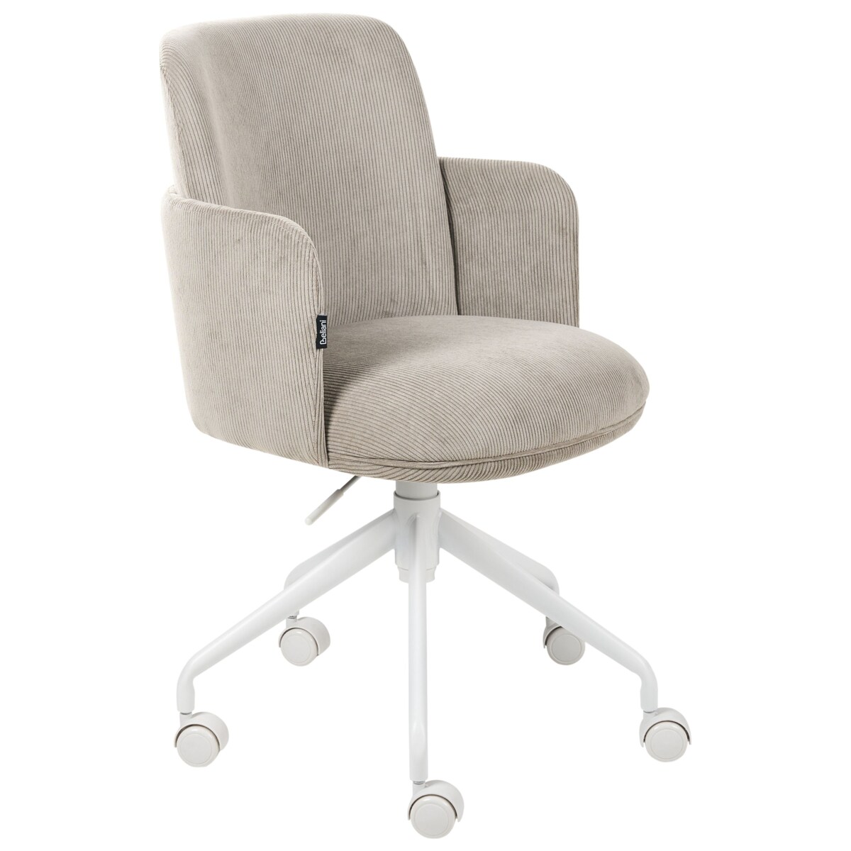 Krzesło biurowe DRYDEN Sztruks Beżowoszary