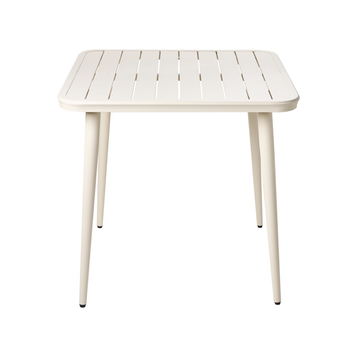 Stół ogrodowy NATURNO 80 cm Metal Jasnobeżowy