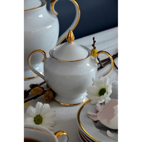Garnitur do herbaty dla 6 osób 18 el. Astra Złota Wstęga G067