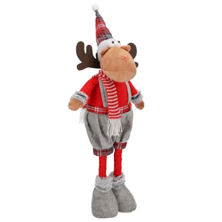 RENIFER świąteczny DUŻY dekoracja ŁOŚ figurka
