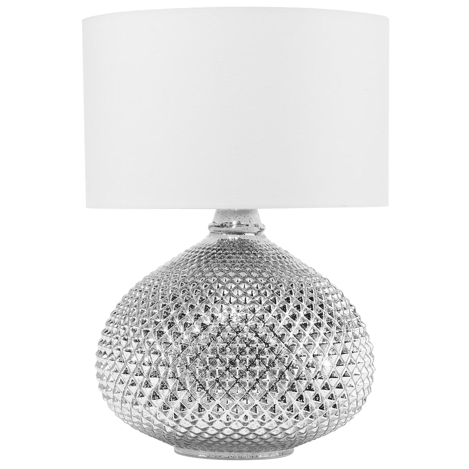 Lampa stołowa MADON Szkło Srebrny