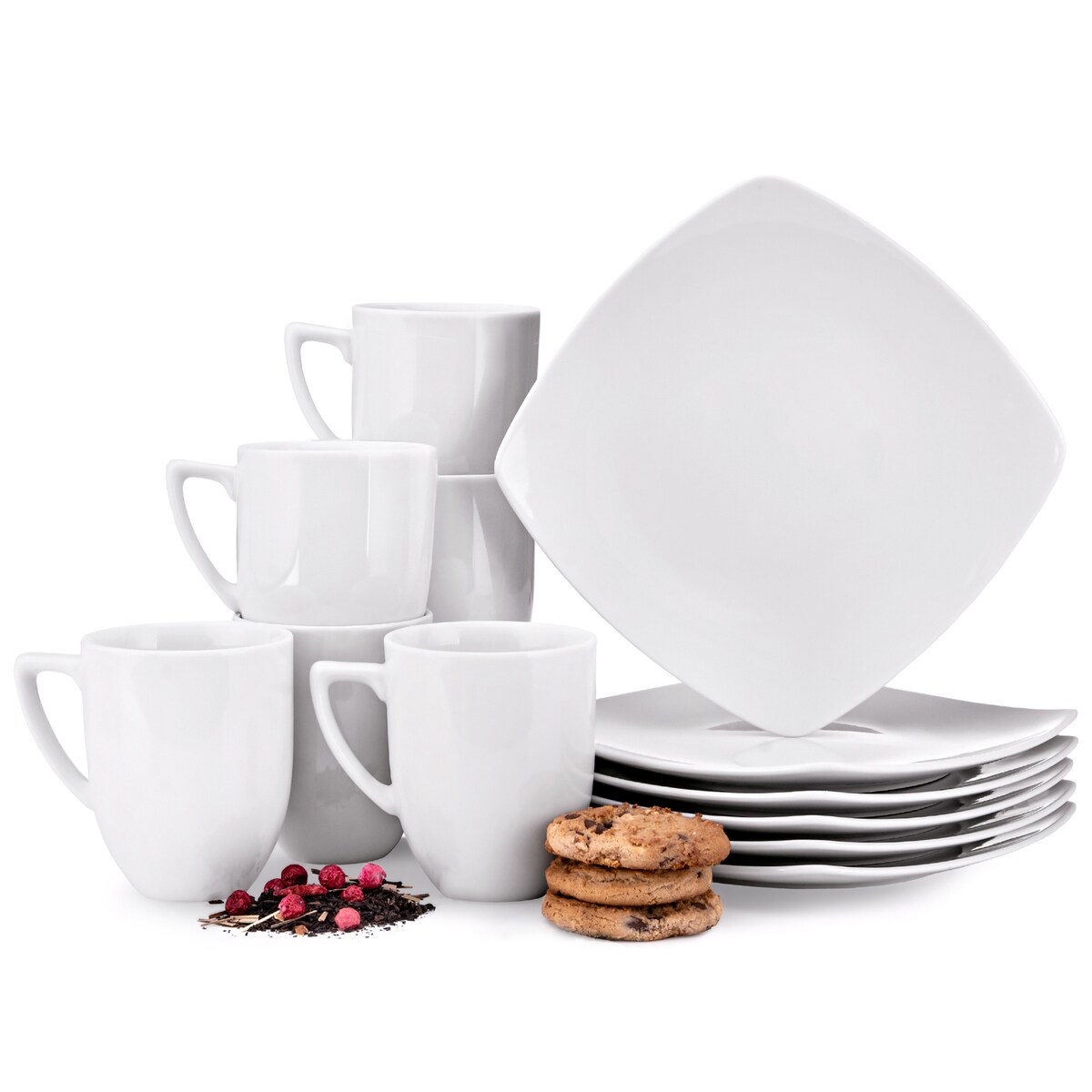 Konsimo CARLINA Zestaw herbaciany, 6 os. (12 el)