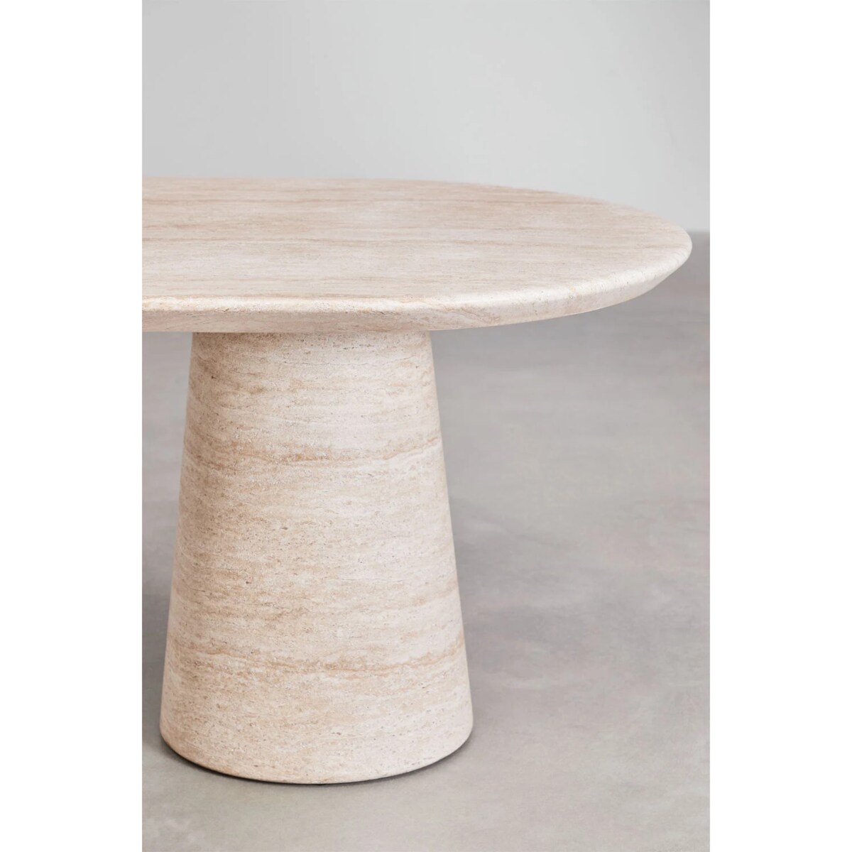 Owalny stół do jadalni z cementu Noemi 220x95 cm