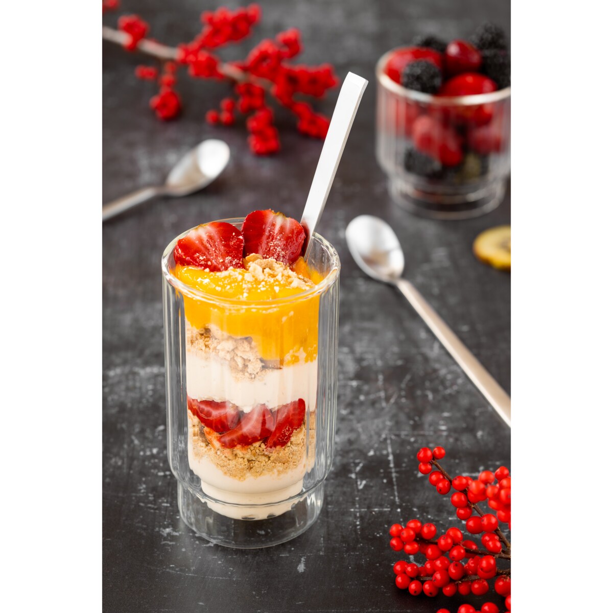 2 pucharki do deserów z podwójną ścianką 300 ml Lungo 7879