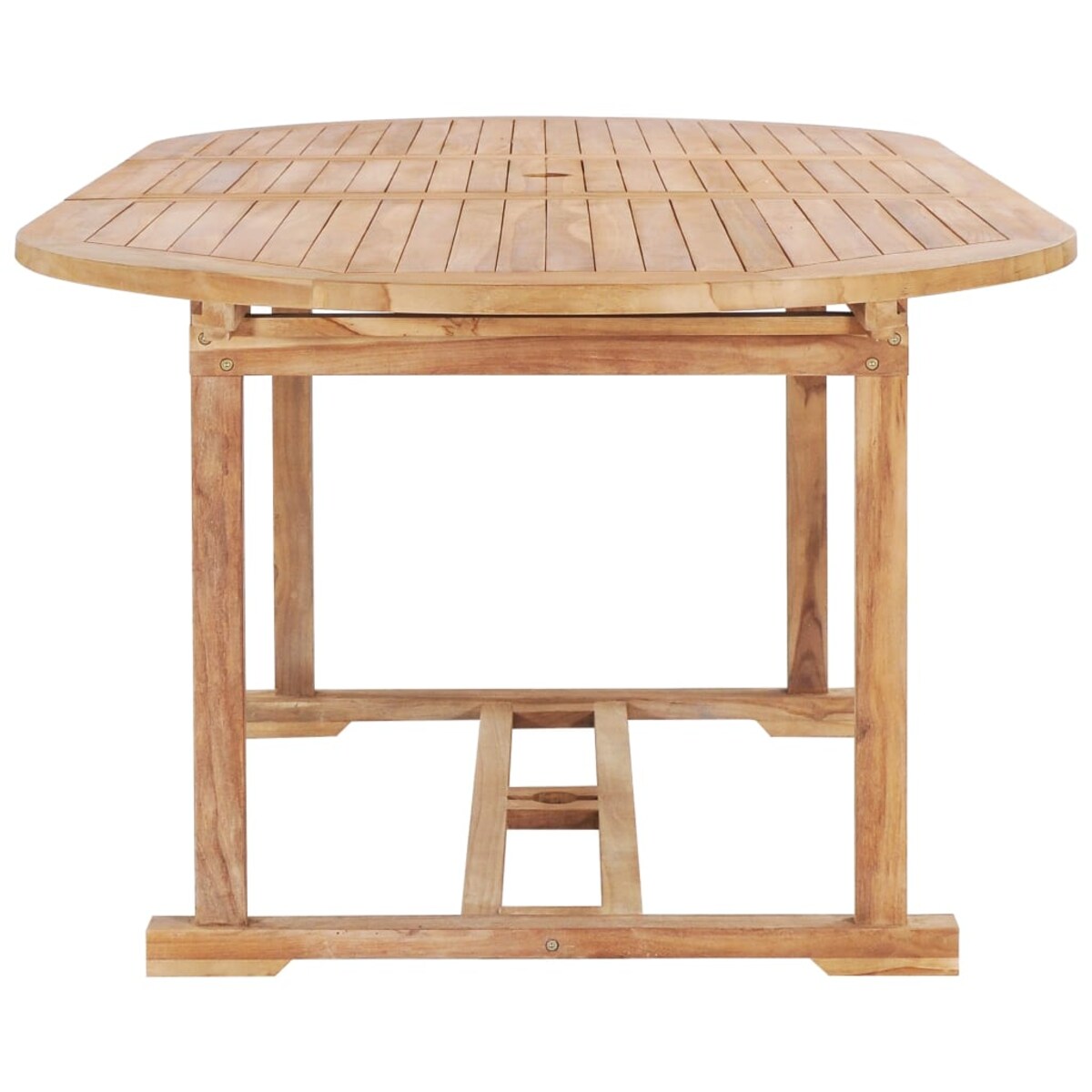 vidaXL Rozkładany stół ogrodowy, 150-200x100x75 cm, lite drewno tekowe