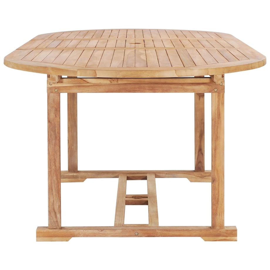 vidaXL Rozkładany stół ogrodowy, 150-200x100x75 cm, lite drewno tekowe