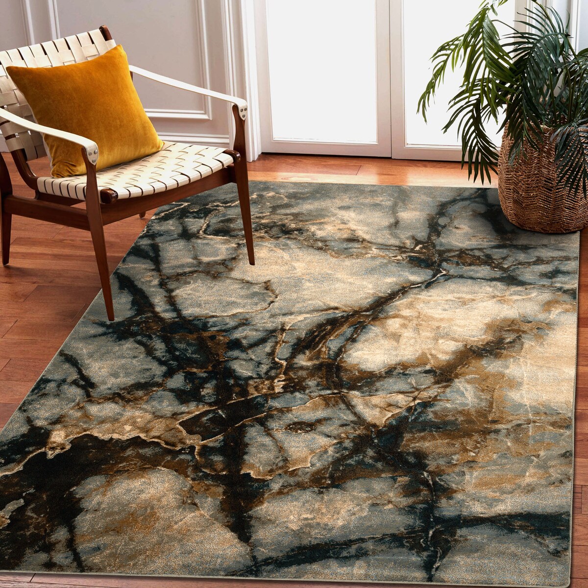 Dywan wełniany OMEGA ELIAN Marmur iron 200x300 cm