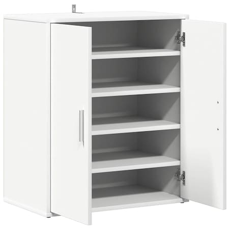 vidaXL Szafka na buty, biała, 60x35x70 cm, materiał drewnopochodny