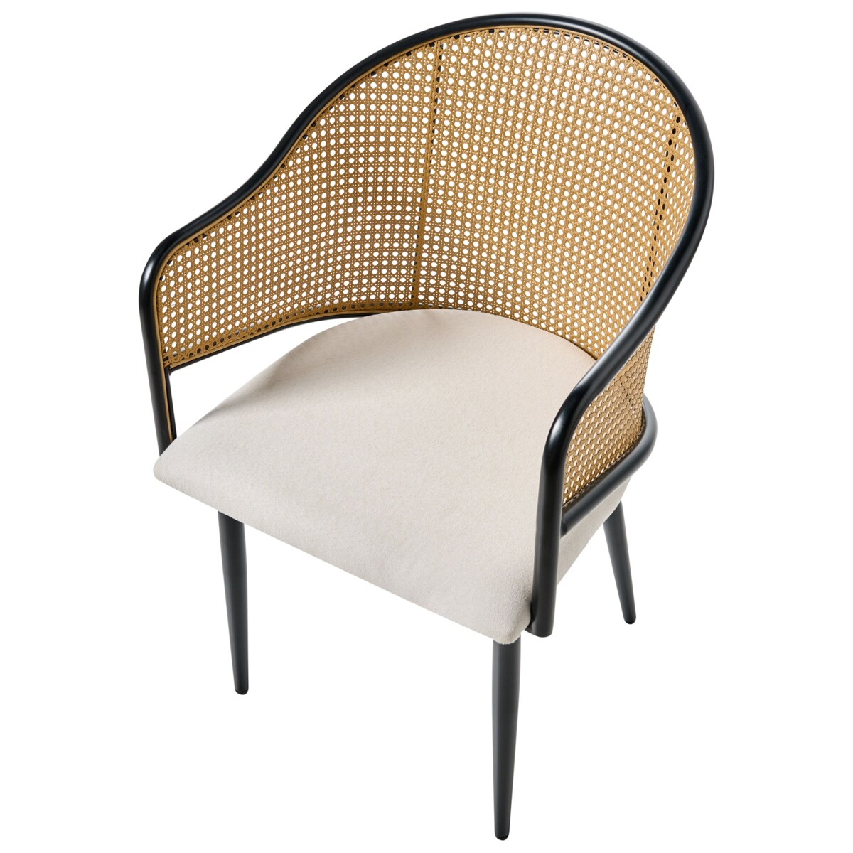 Zestaw 2 krzeseł do jadalni WEIMAR Metal Czarny