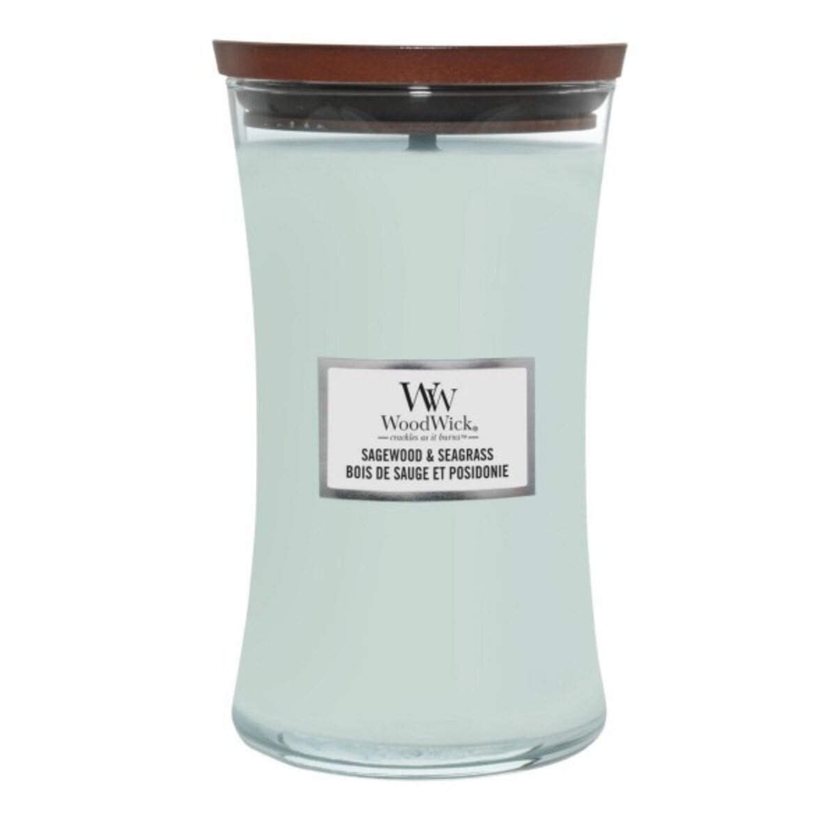 WoodWick świeca duża SAGEWOOD & SEAGRASS