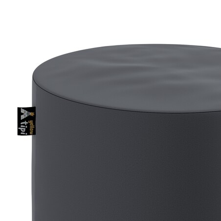 Puf Bobby, grafitowy szary, ø40, wys. 40 cm, Posh Velvet