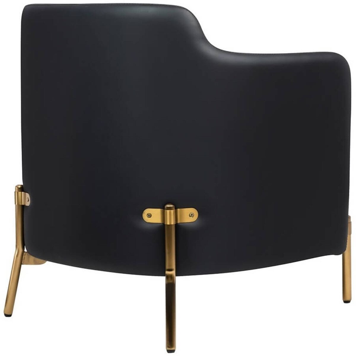 Salonowy fotel wypoczynkowy Venice ze złotą podstawą, King Home