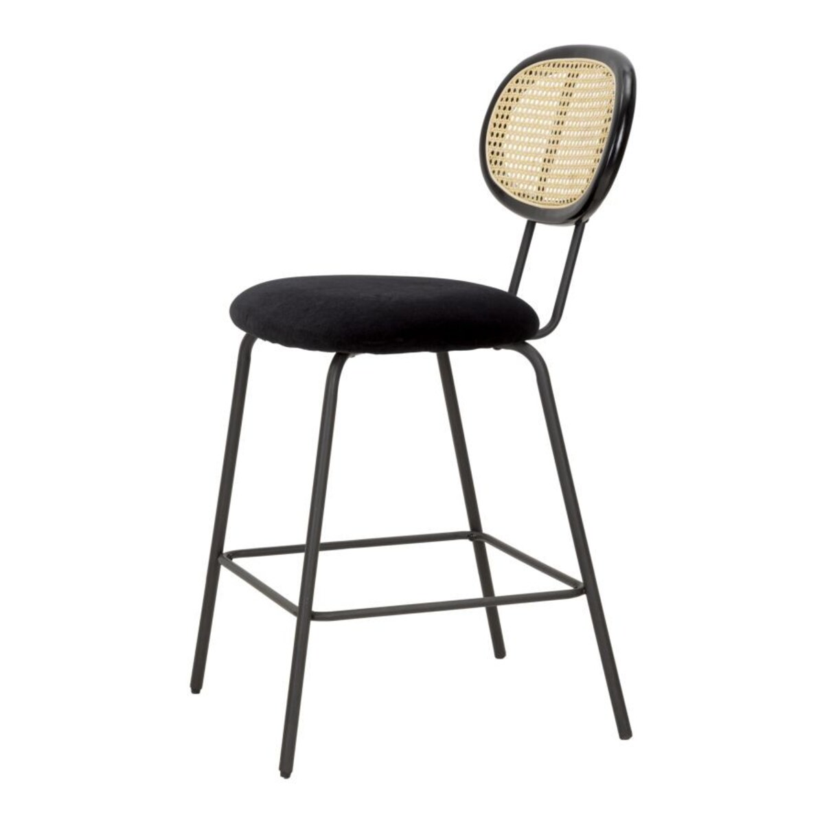 Krzesło barowe z plecionką wiedeńską Osaka