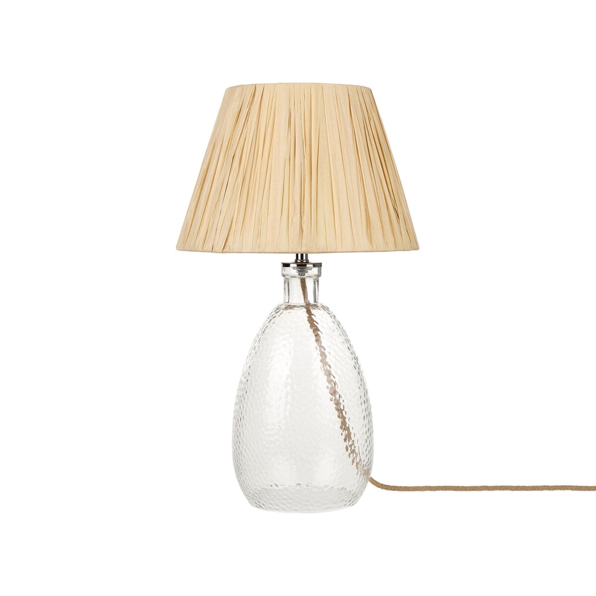 Lampa stołowa szklana transparentna BLANCO
