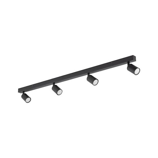 Lampa sufitowa spot listwa 4xGU10 TK Lighting NEX Black 127 cm czarna regulowane reflektory do salonu i kuchni