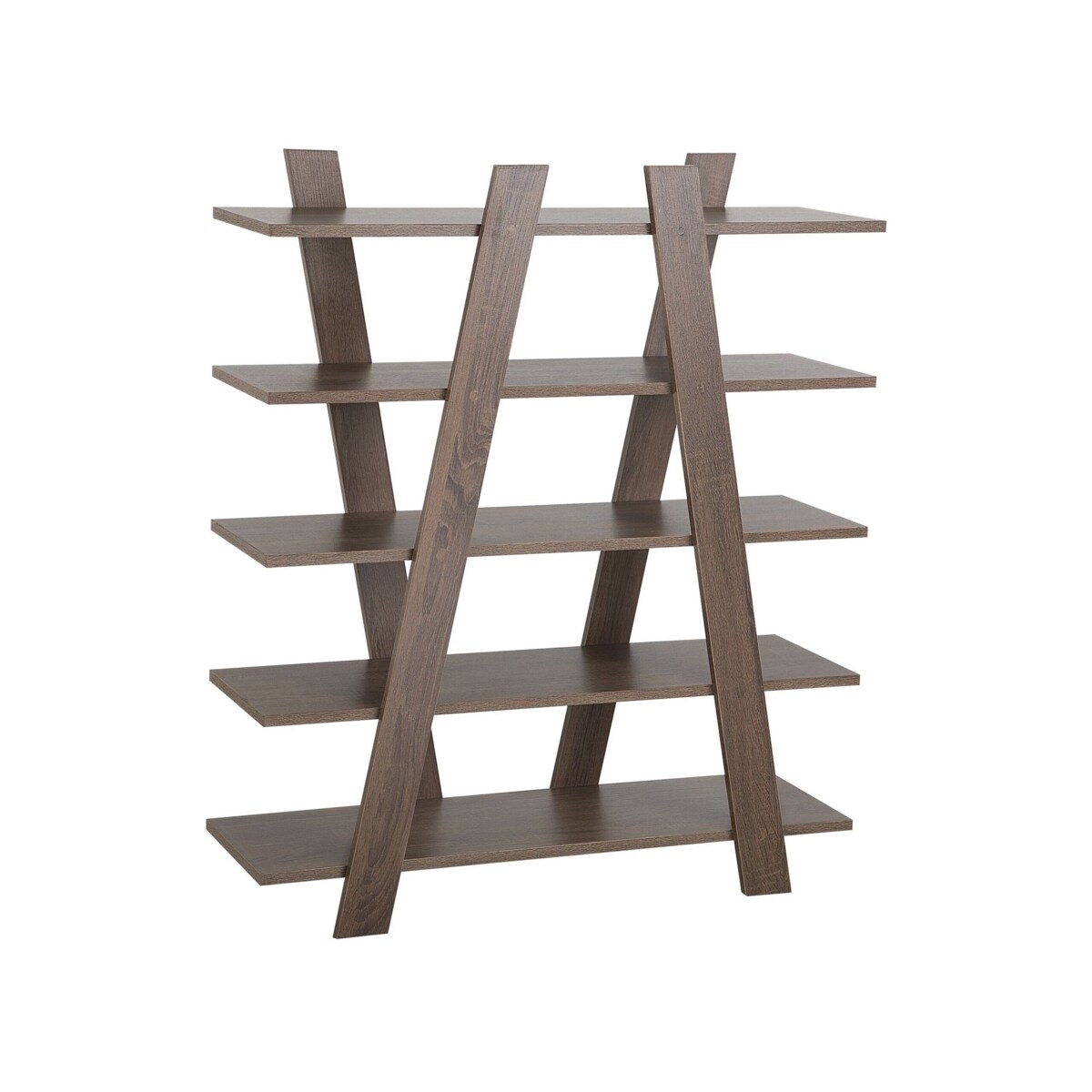 Regał 5 półek ciemne drewno ESCALANTE