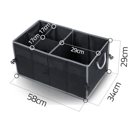 Organizer torba do bagażnika samochodu auta kufer skrzynia na rzepy Humberg