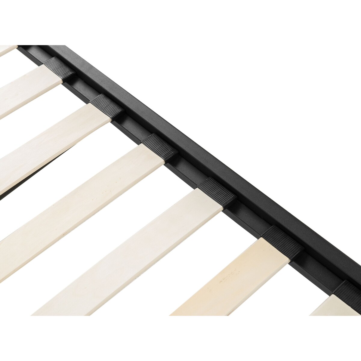 Łóżko wysuwane metalowe 80 x 200 cm czarne TULLE