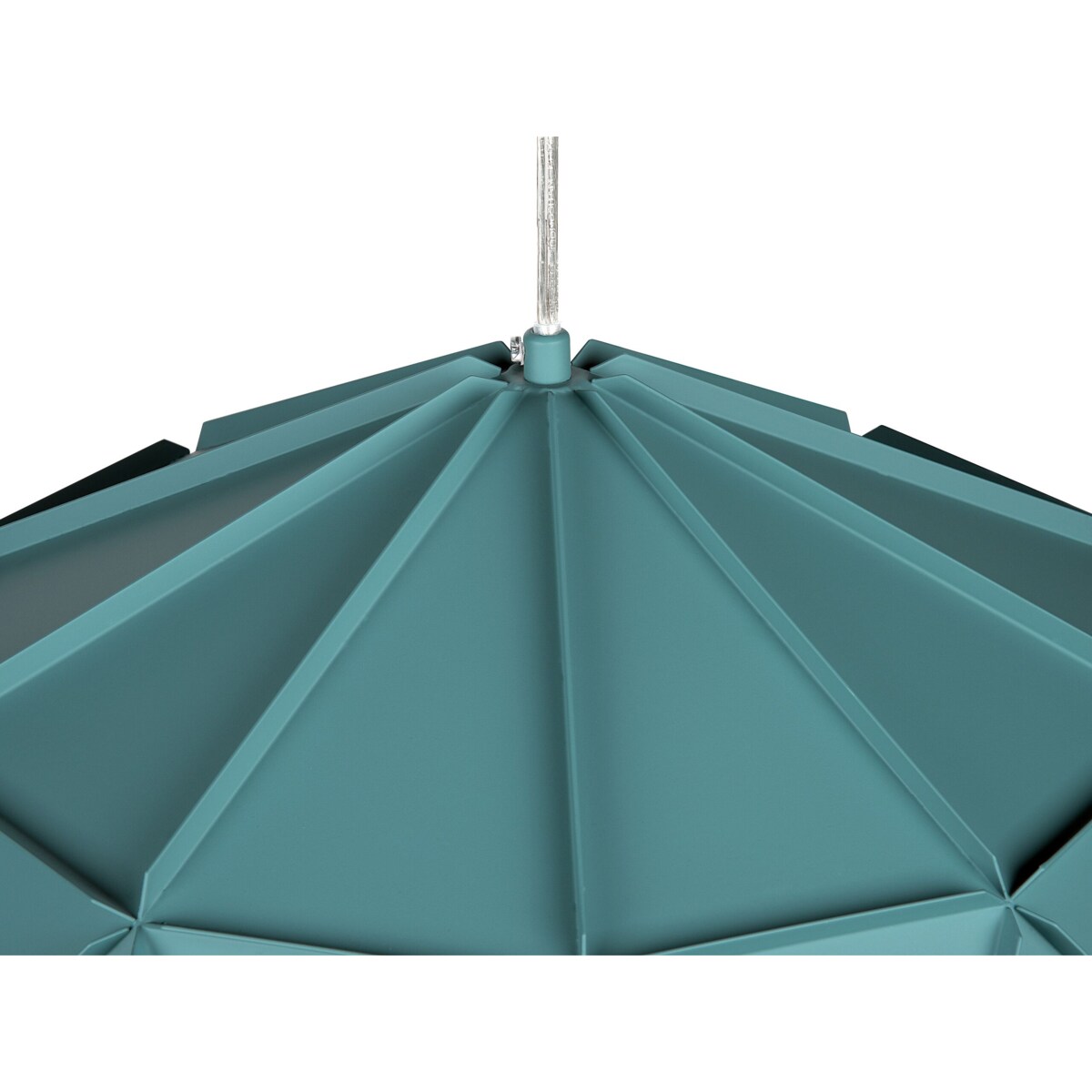 Lampa wisząca metalowa turkusowa SENIA