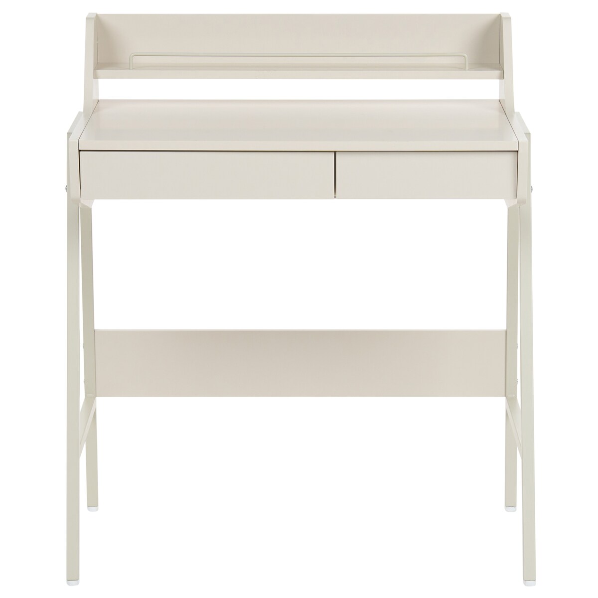Biurko z nadstawką BROXTON 77 cm 46 cm Jasnobeżowy