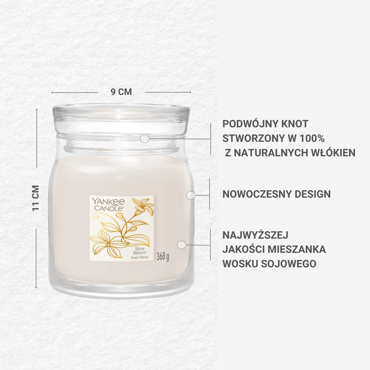 Yankee Candle świeca śreednia SLOW BLOOM
