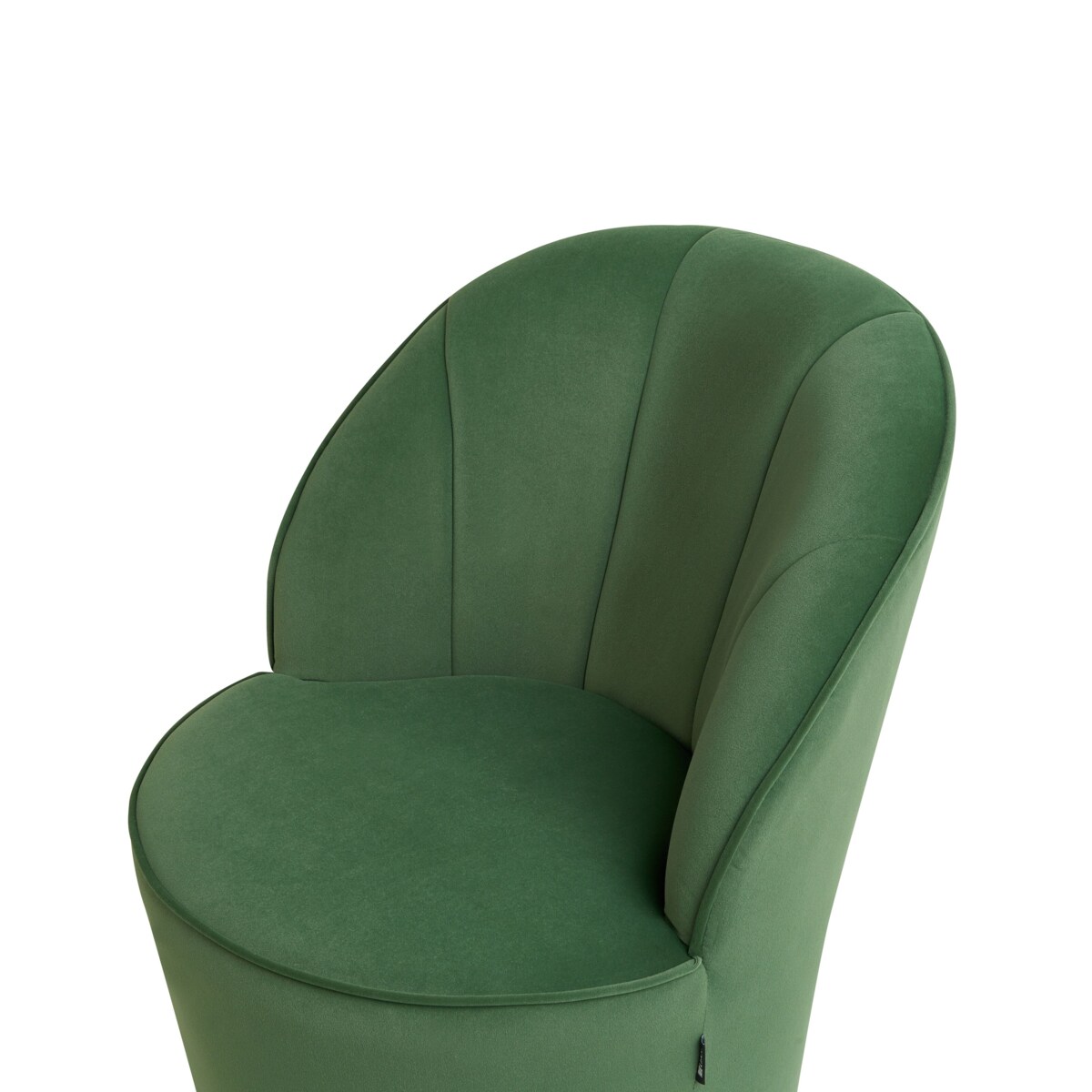 Fotel welurowy zielony ALBY