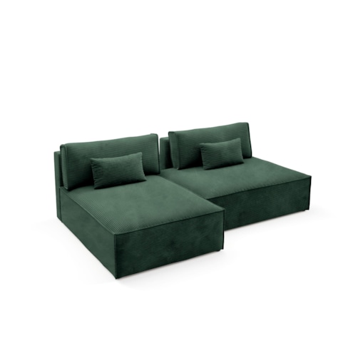 Narożnik modułowy LUCCA z funkcją spania sztruks POSO 14