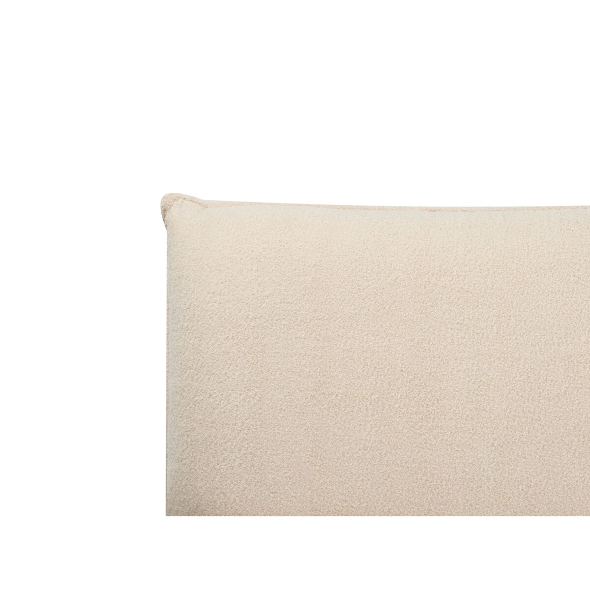 Łóżko Boucle VINAY 160 x 200 cm Jasnobeżowy