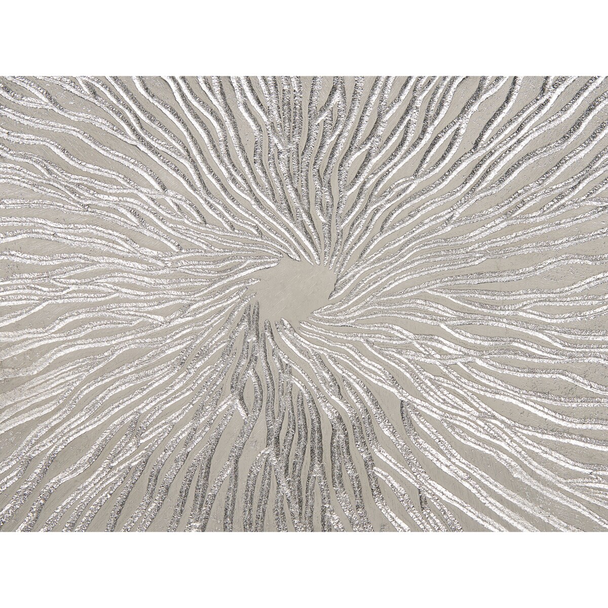 Stolik pomocniczy metalowy srebrny z czarnym PUHOI