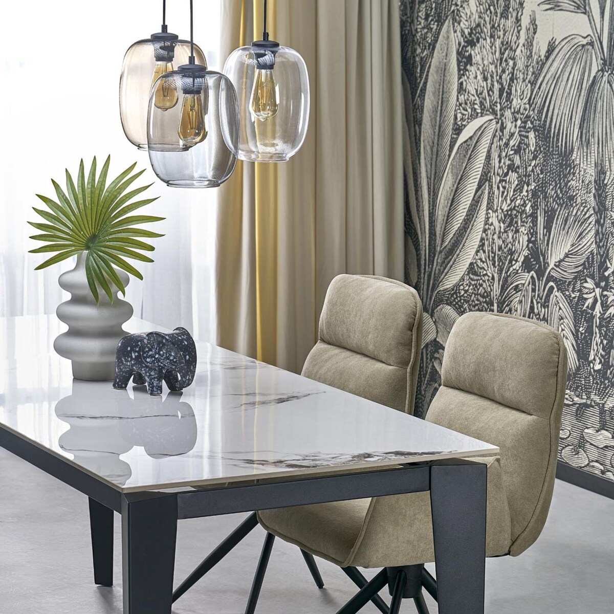 Lampa wisząca TK Lighting ELIO MIX 5973, 3xE27, regulowana, wielokolorowa, do salonu i jadalni