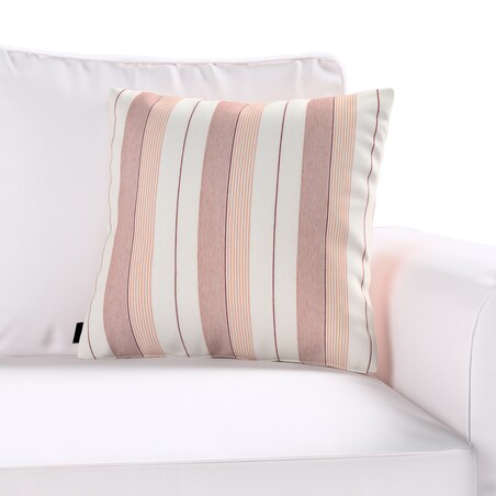 Poszewka Kinga na poduszkę 50x50 czerwone pasy