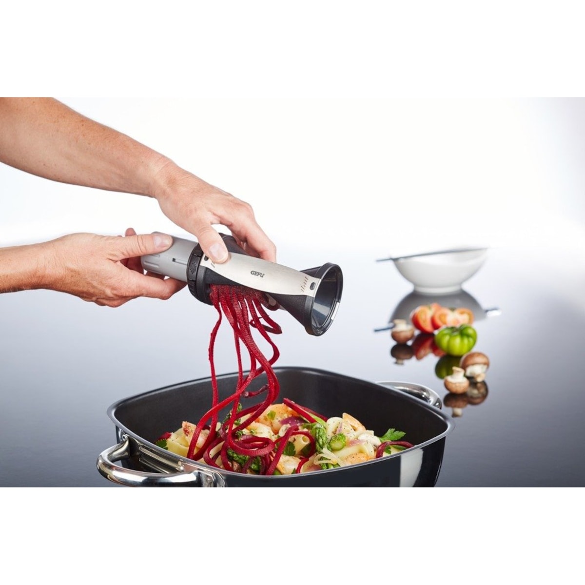 Temperówka do warzyw spiralna, oryginalna, ręczna krajalnica