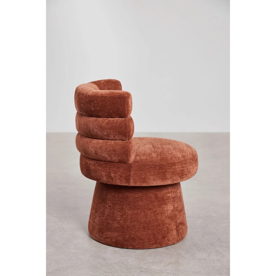 Krzesło obrotowe, do jadalni Protea miedziane