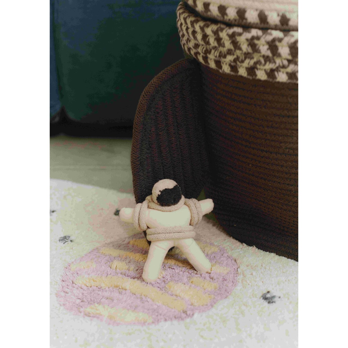 Kosz dekoracyjny Giant Rocket, "Mom, I want to be an astronaut" Lorena Canals