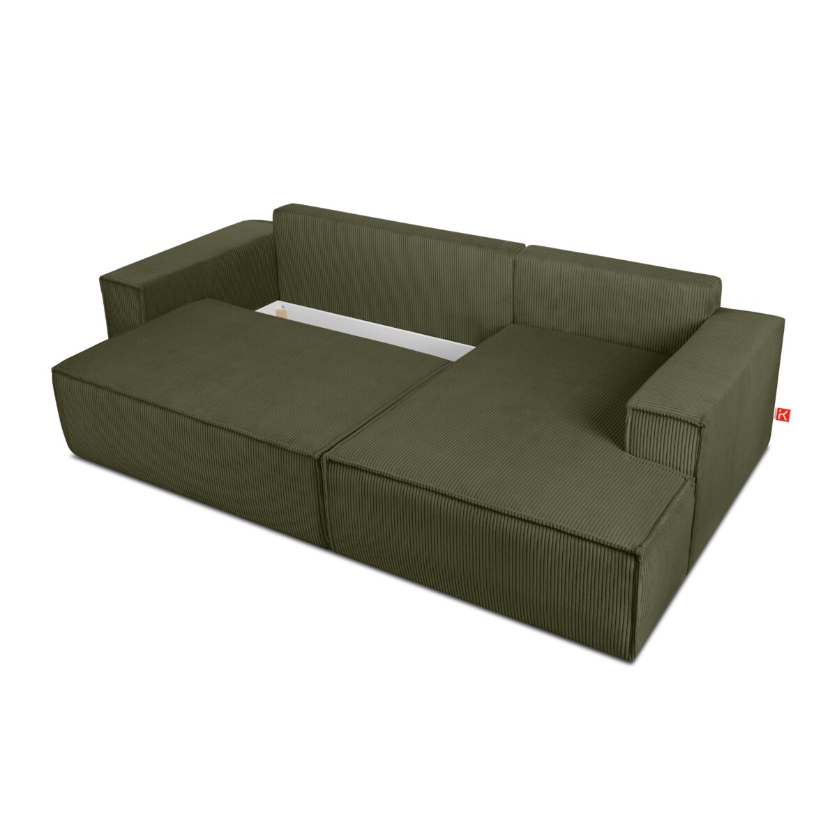 KONSIMO NAPI Narożnik prawy, kolor zielony