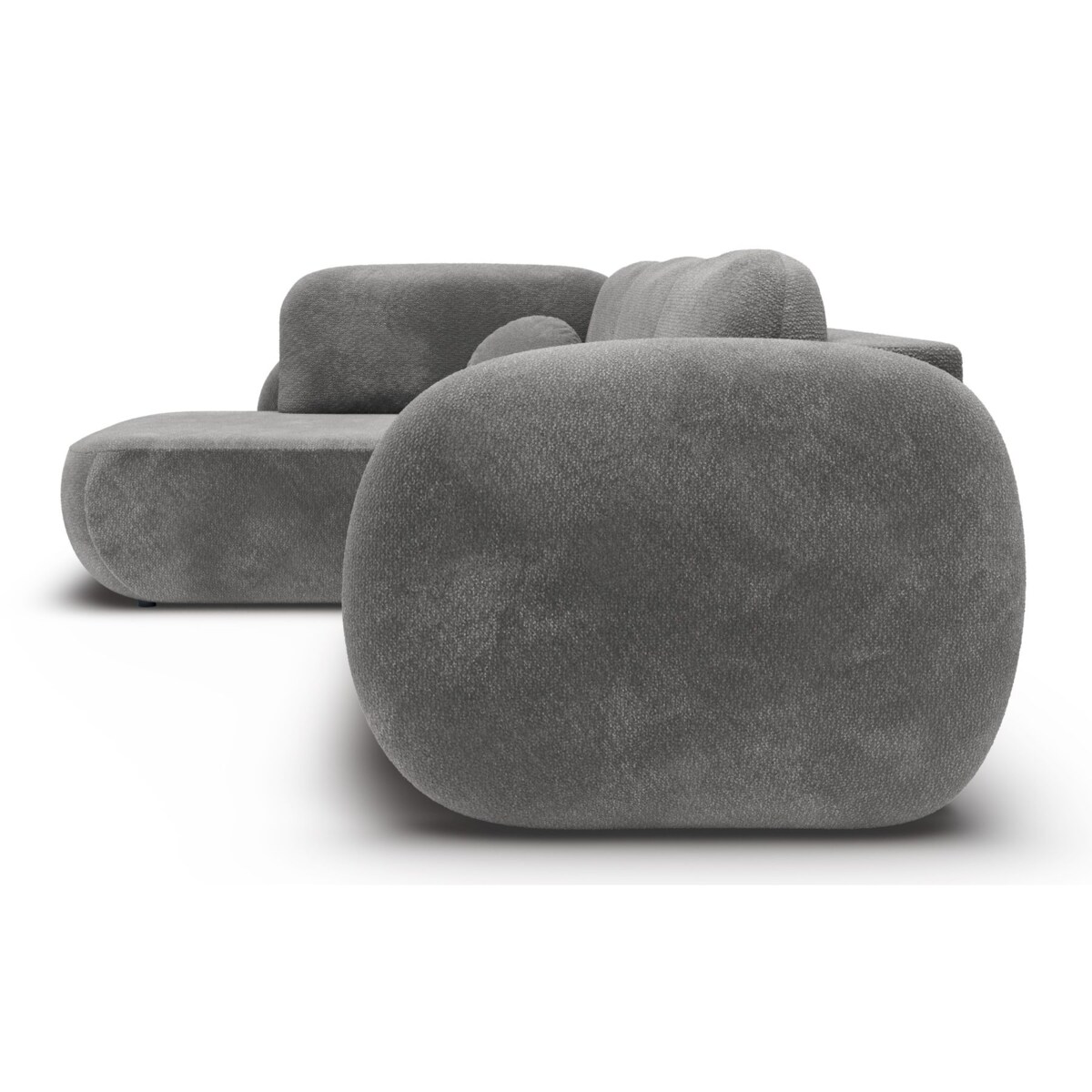 Nowoczesny Narożnik rozkładany OLIVIO II, lewy, ciemno-szary