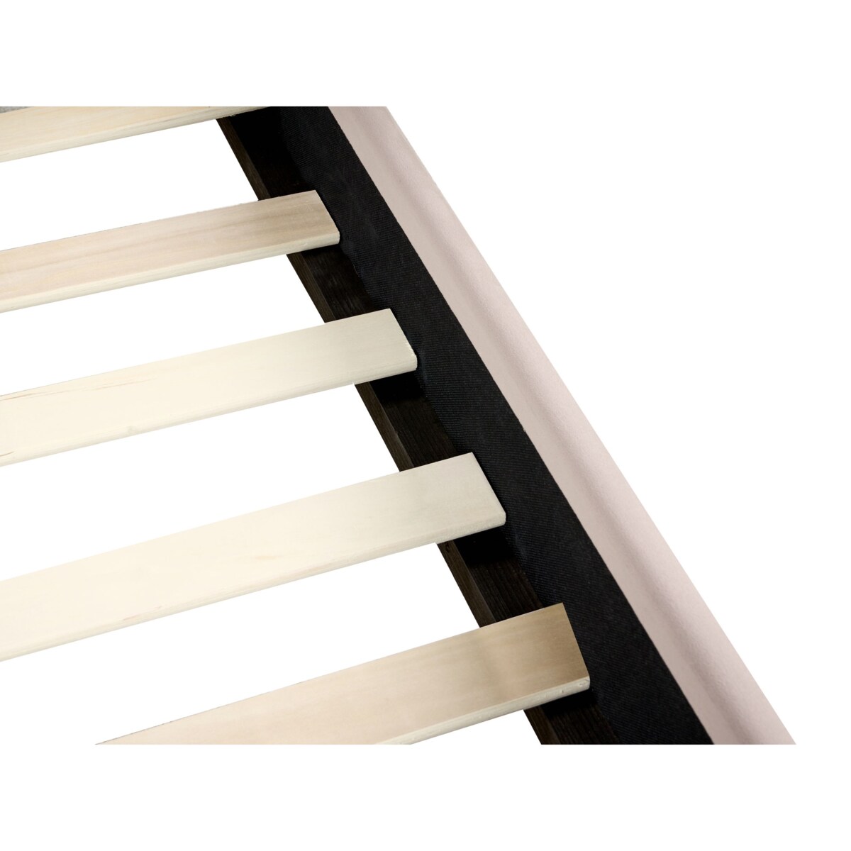 Łóżko Welur VINCENNES 180 x 200 cm Beżowoszary