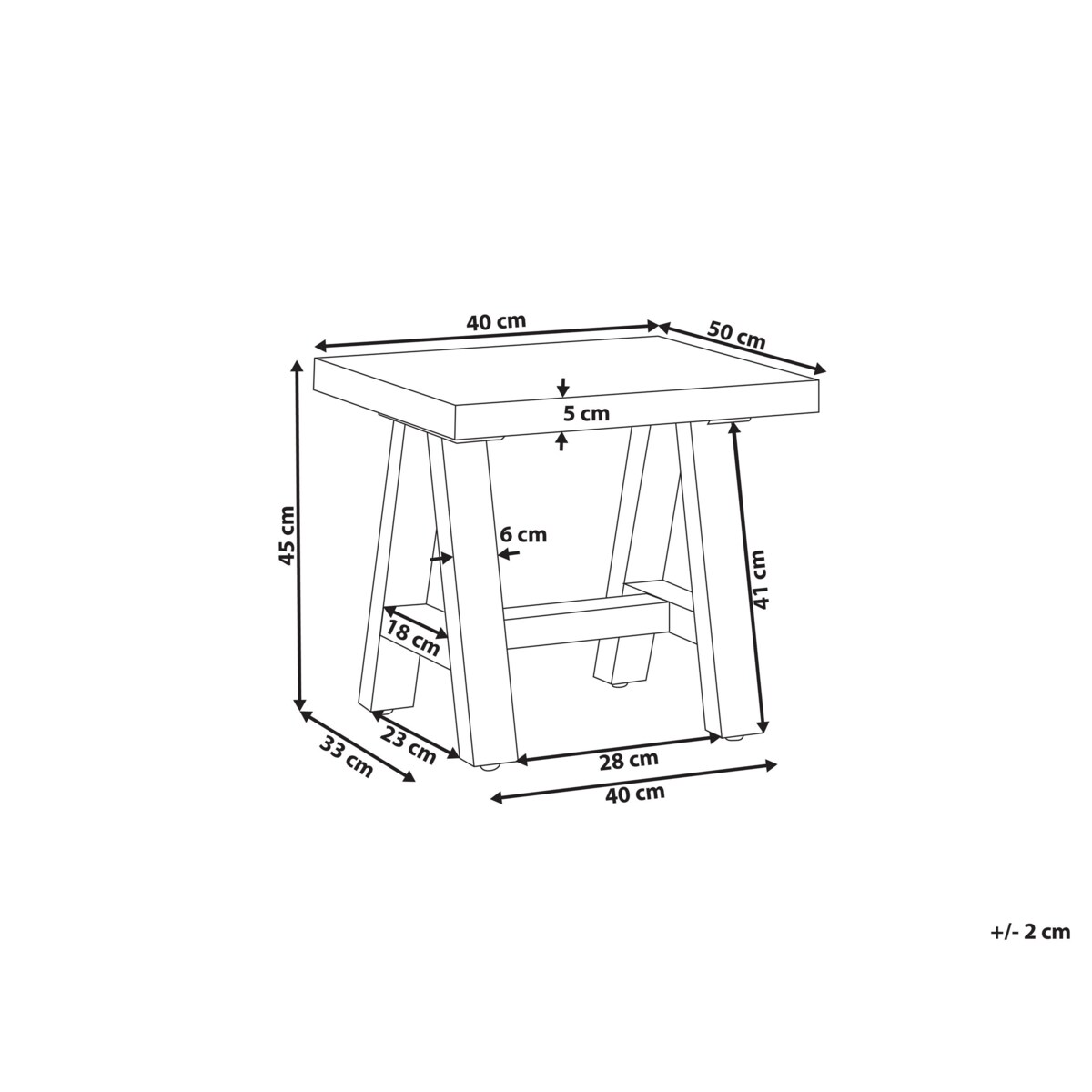 Stołek Szary TONNARE
