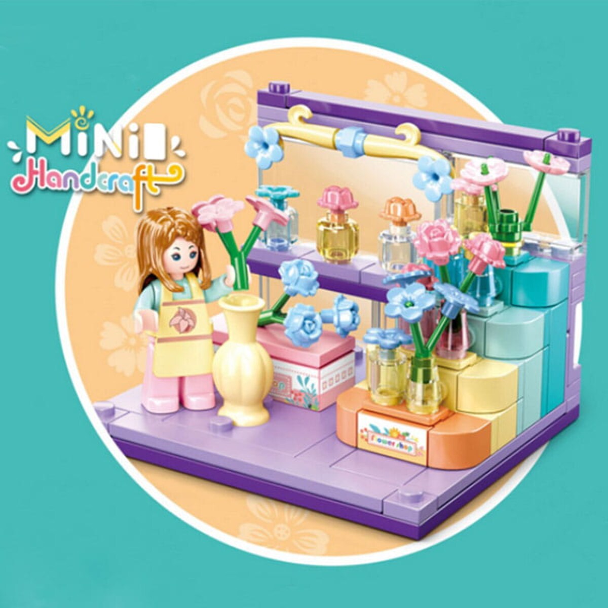 KWIACIARNIA - mini pokoik klocki - Sluban - 124 elementy