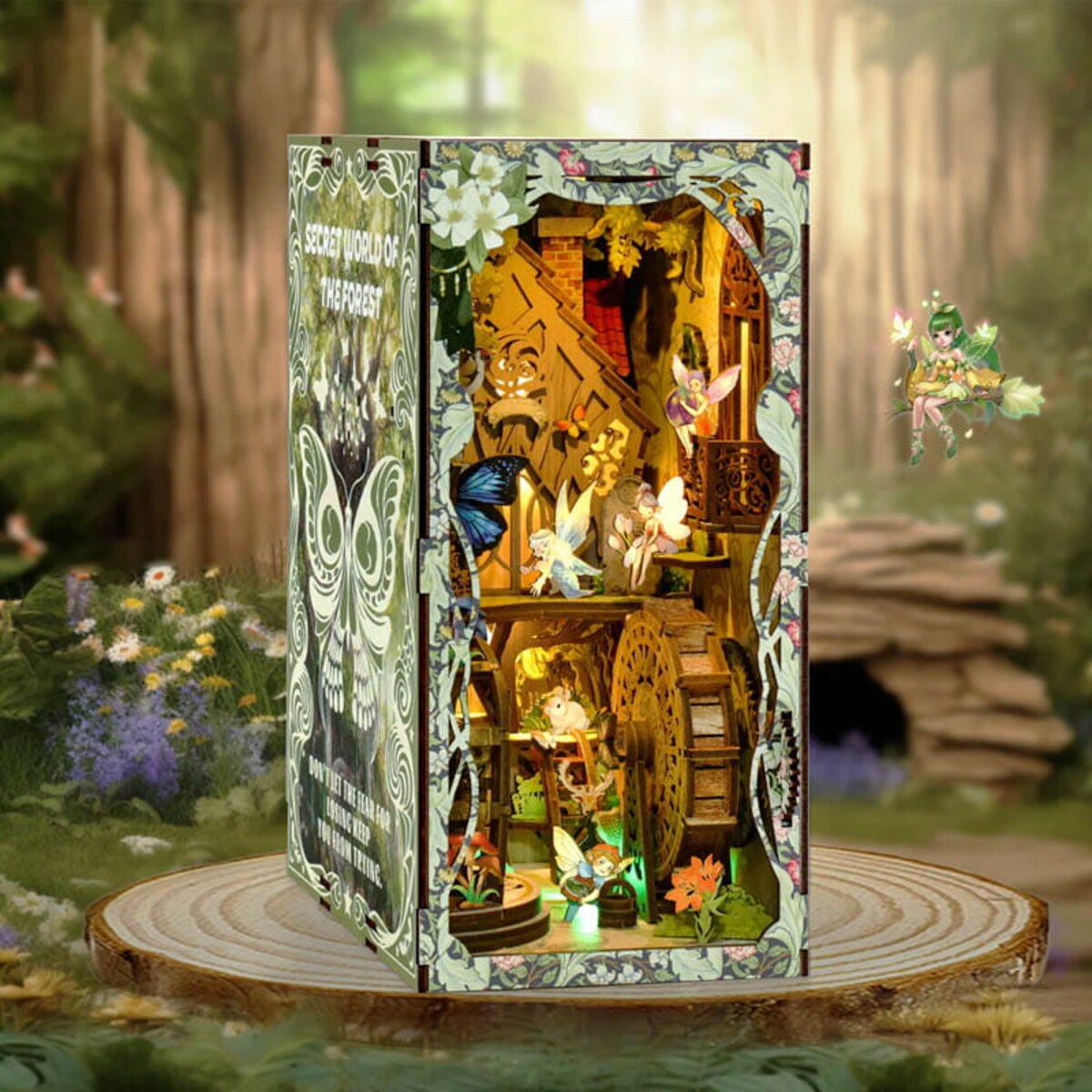 Miniaturowy domek Book Nook - Sekrety lasu