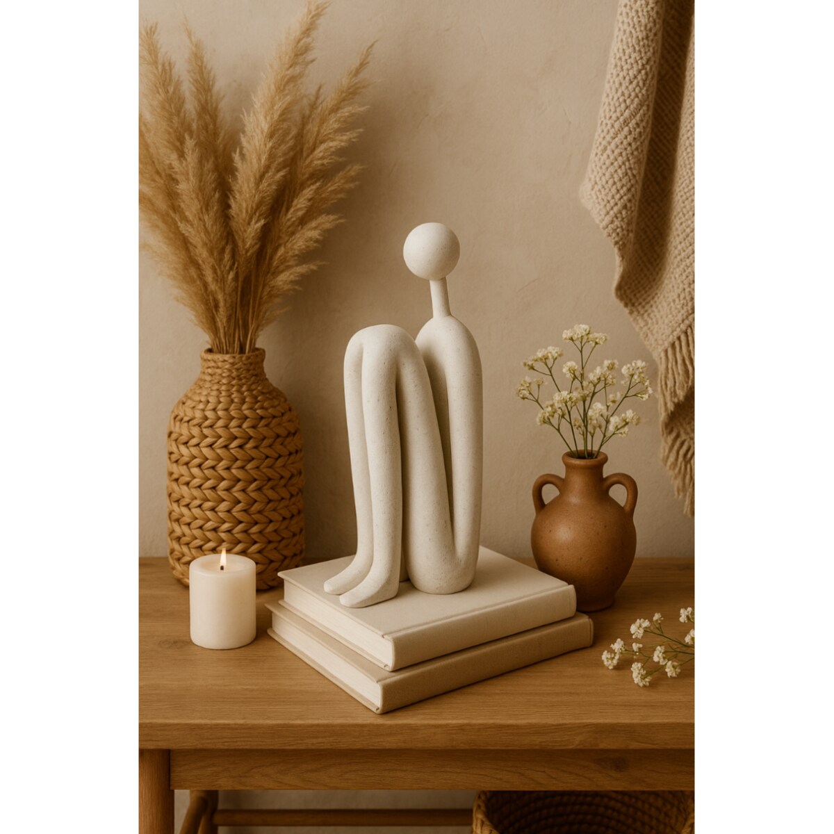 FIGURKA DEKORACYJNA ANDREAS BIAŁA