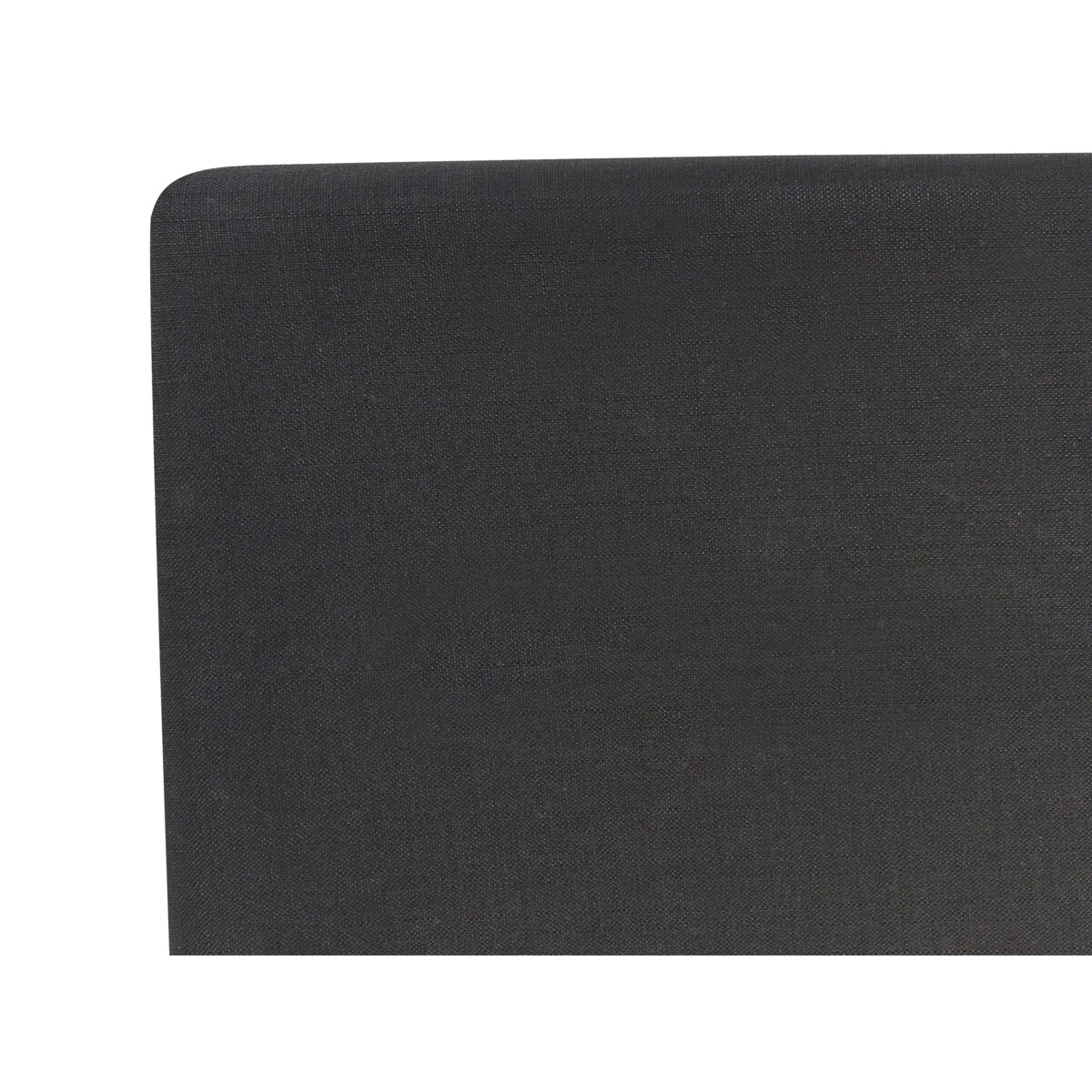 Łóżko tapicerowane 140 x 200 cm czarne FITOU