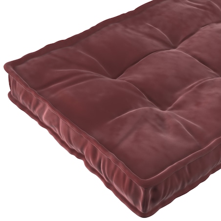 Materac francuski, bordowy, 120x60x10cm, Posh Velvet