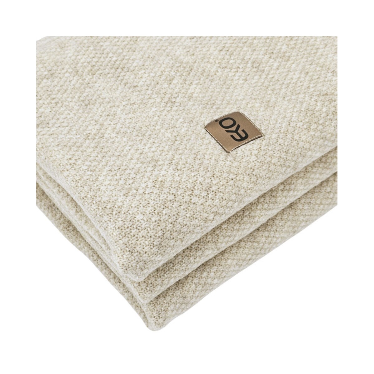 Koc dzianinowy 150x200 cm – MILANO LATTE