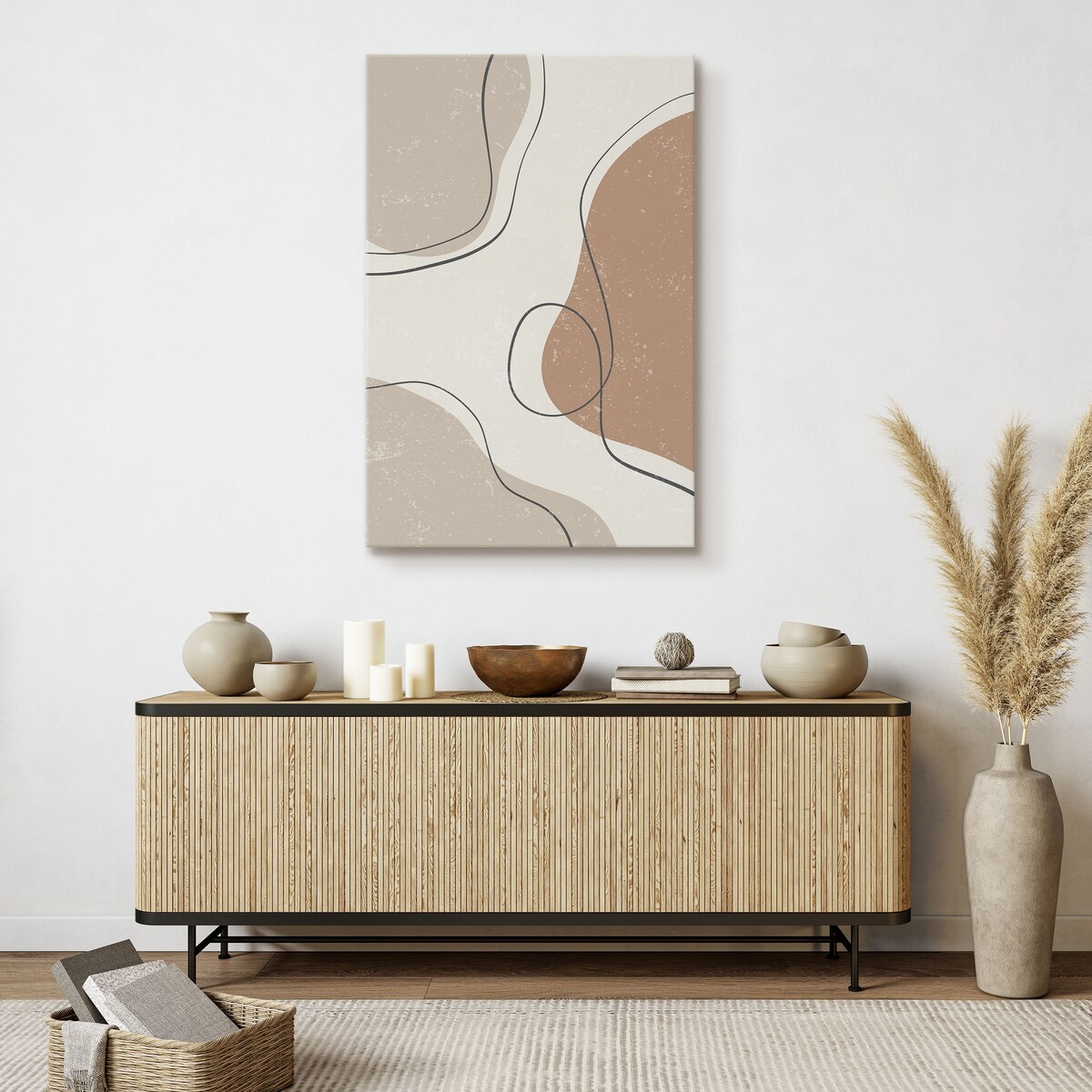 Obraz Abstrakcyjne Boho Kamienie 80x120cm